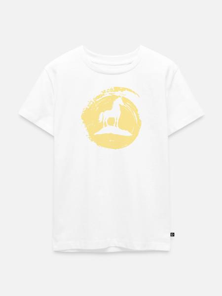 Mythisch Einhorn Fabel - Kinder Premium Bio T-Shirt - Weiß