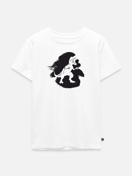 Urzeit Dinosaurs Rex - Kinder Premium Bio T-Shirt - Weiß