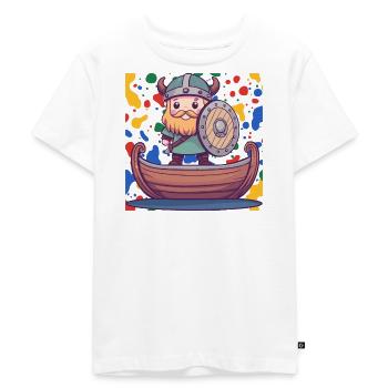 Viking normand - T-shirt Premium bio Enfant - blanc - Devant - Hailey (125cm)