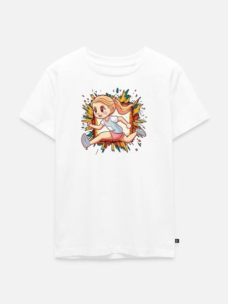 Laufen Sprint - Kinder Premium Bio T-Shirt - Weiß