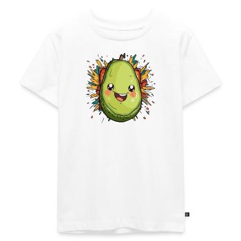 Avocado Veganerin - Kinder Premium Bio T-Shirt - Weiß - Vorne - Hailey (125cm)