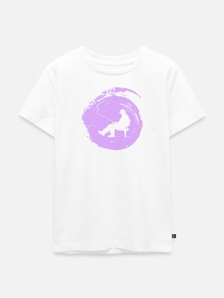 Fischer Angelrute - Kinder Premium Bio T-Shirt - Weiß