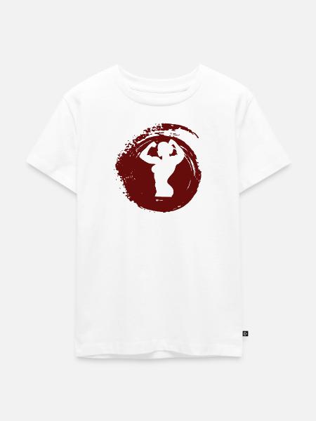 Bodybuilding Gewicht - Kinder Premium Bio T-Shirt - Weiß