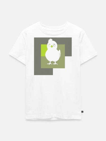Hühnerstall Hühnchen - Kinder Premium Bio T-Shirt - Weiß