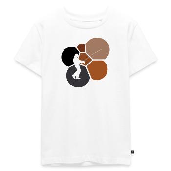 Canne à pêche pêcheur - T-shirt Premium bio Enfant - blanc - Devant - Hailey (125cm)