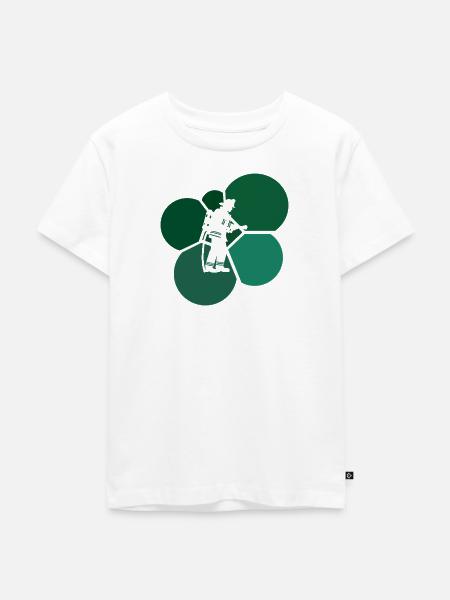 Feuerwehrfrau Blaulicht - Kinder Premium Bio T-Shirt - Weiß
