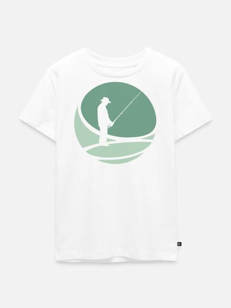 Fischer Angler - Kinder Premium Bio T-Shirt - Weiß