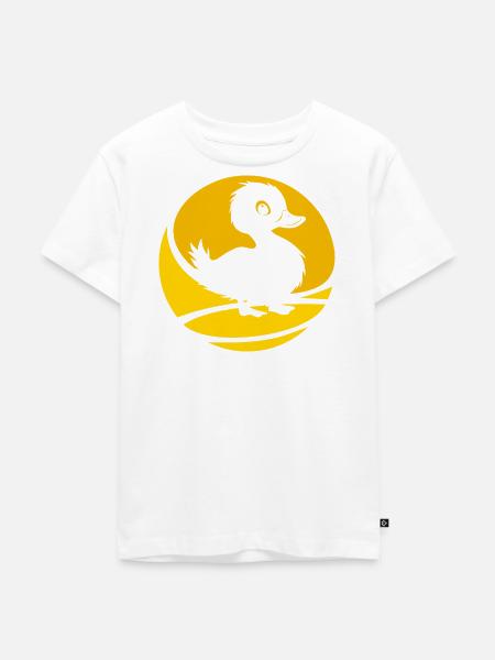 Entchen Enten - Kinder Premium Bio T-Shirt - Weiß