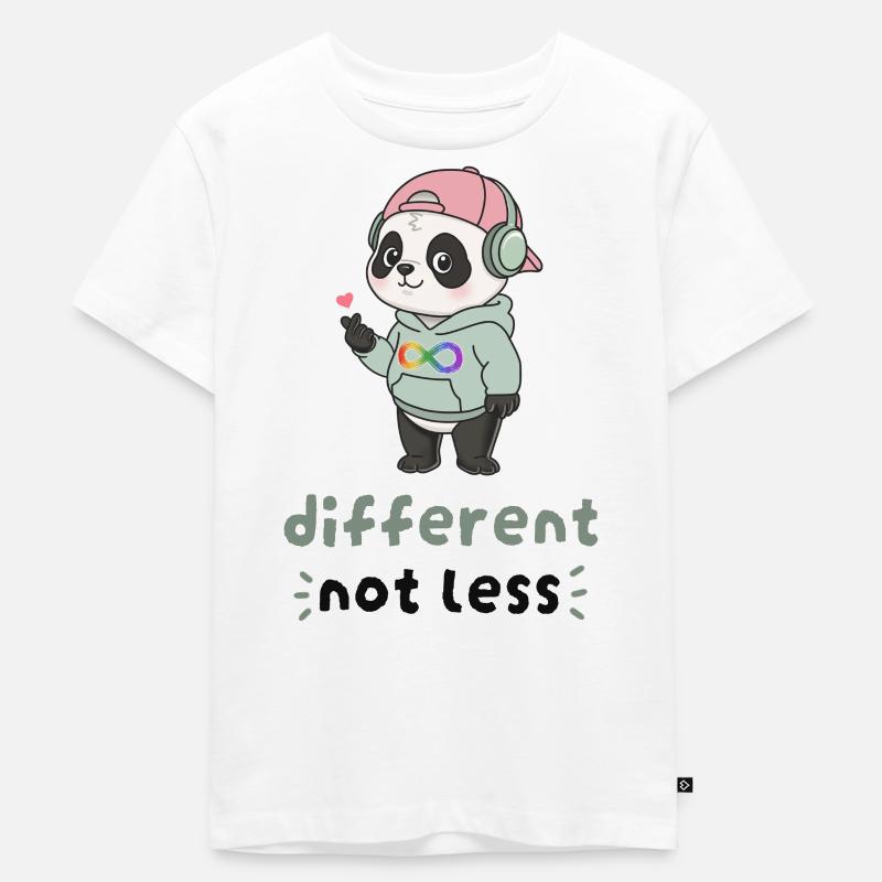 Différent, pas moins panda - T-shirt Premium bio Enfant - blanc