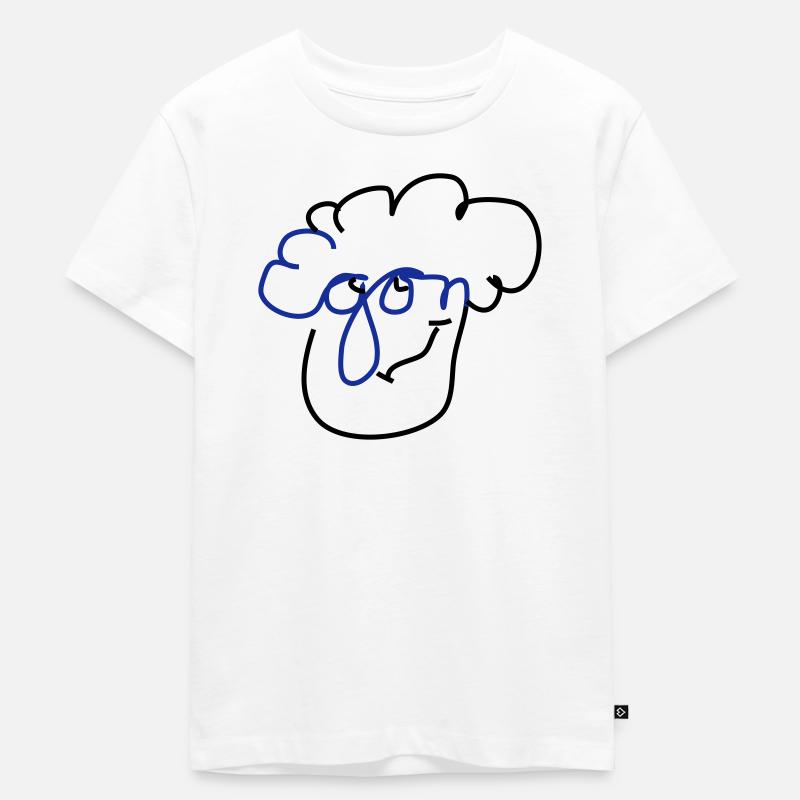 Egon tête de nom - T-shirt Premium bio Enfant - blanc