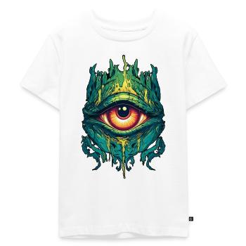 das dritte Auge - Mystischer Blick - Kinder Premium Bio T-Shirt - Weiß - Vorne - Hailey (125cm)