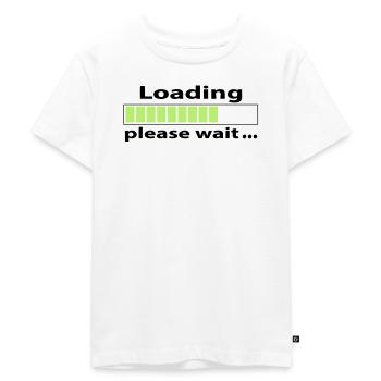 Geek loading logo geek - T-shirt Premium bio Enfant - blanc - Devant - Hailey (125cm)