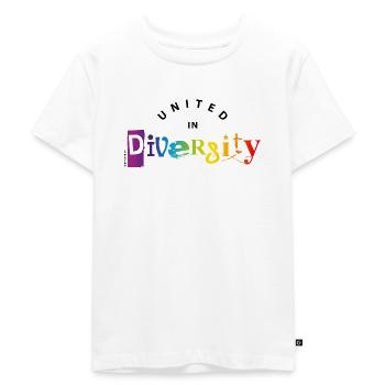 diversity/ Vielfalt 2 - Kinder Premium Bio T-Shirt - Weiß - Vorne - Hailey (125cm)