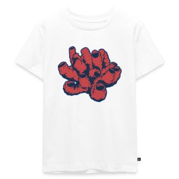 Coral - Kids Premium Organic T-Shirt - white - Front - Hailey (125cm)