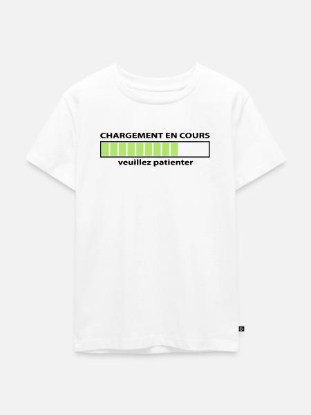 Laden läuft, Lade - Kinder Premium Bio T-Shirt - Weiß