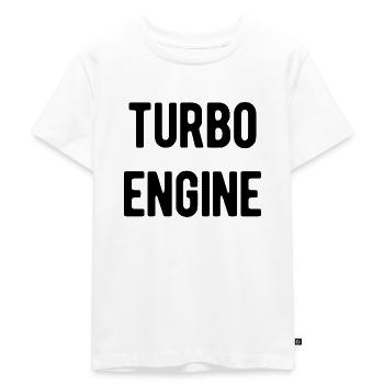 Moteur Turbo - T-shirt Premium bio Enfant - blanc - Devant - Hailey (125cm)
