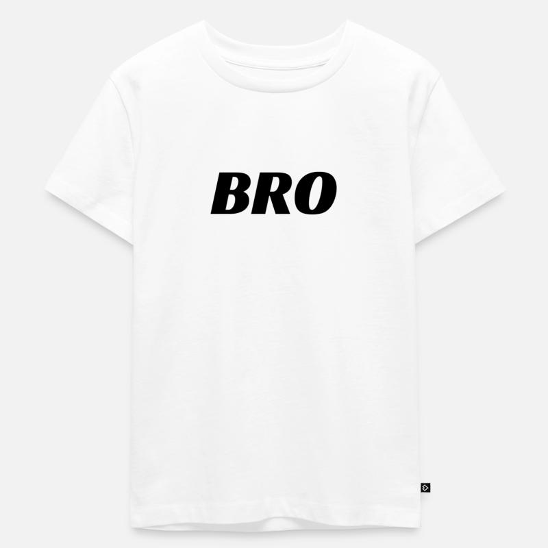 Bro... - Kinder Premium Bio T-Shirt - Weiß