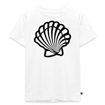 Shell - Kids Premium Organic T-Shirt - white - Front - Hailey (125cm)