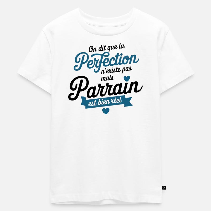 Der Pate ist echte Perfektion - Kinder Premium Bio T-Shirt - Weiß