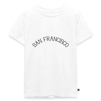 San Francisco - Kinder Premium Bio T-Shirt - Weiß - Vorne - Hailey (125cm)