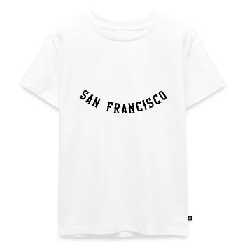 San Francisco - Kinder Premium Bio T-Shirt - Weiß - Vorne - Hailey (125cm)