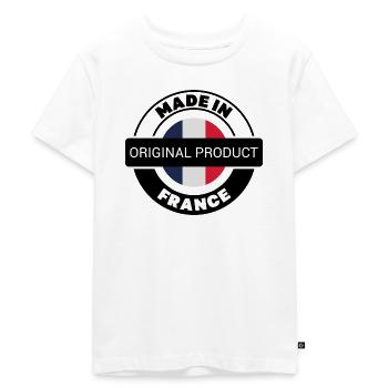MADE IN FRANCE - T-shirt Premium bio Enfant - blanc - Devant - Hailey (125cm)