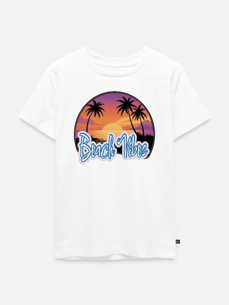 Sunset - Kinder Premium Bio T-Shirt - Weiß