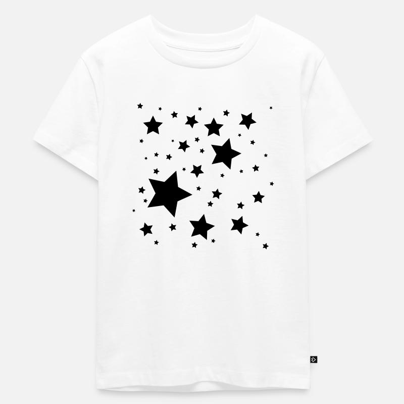 Sterne - Kinder Premium Bio T-Shirt - Weiß