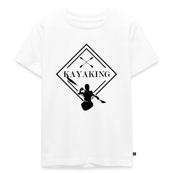 Kayak Water Sports - Kids Premium Organic T-Shirt - white - Front - Hailey (125cm)
