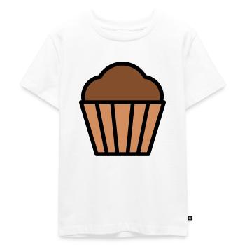 Muffin - Kinder Premium Bio T-Shirt - Weiß - Vorne - Hailey (125cm)