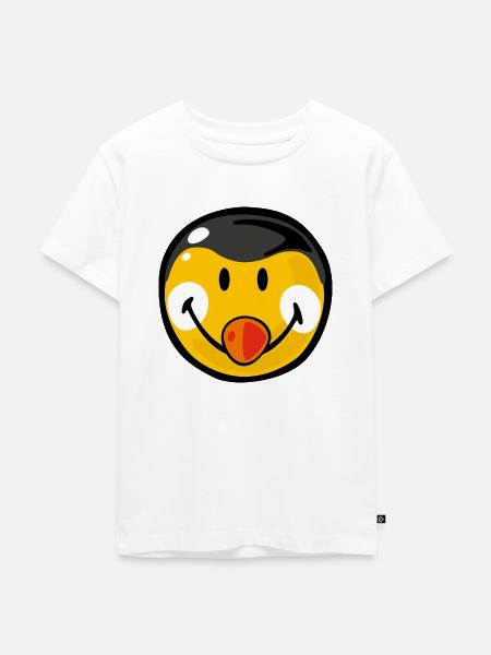 Smiley Penguin - Kinder Premium Bio T-Shirt - Weiß