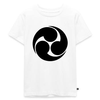 mittsu-tomoe Var. 2 - Kinder Premium Bio T-Shirt - Weiß - Vorne - Hailey (125cm)