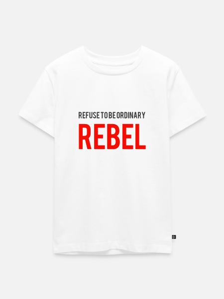 Rebell - Kinder Premium Bio T-Shirt - Weiß