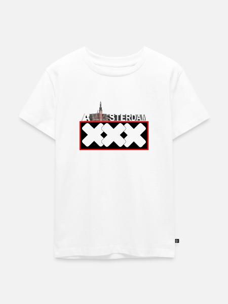 Amsterdam - Kinder Premium Bio T-Shirt - Weiß
