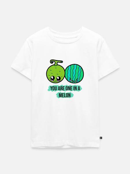Melone - Kinder Premium Bio T-Shirt - Weiß