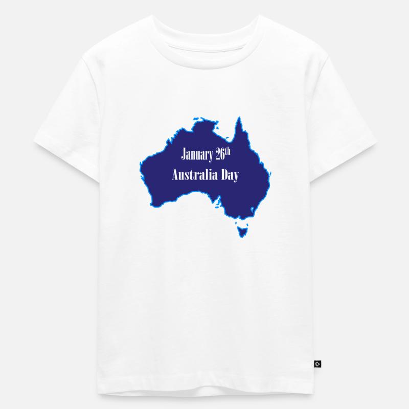 26. Januar Australia Day - Kinder Premium Bio T-Shirt - Weiß