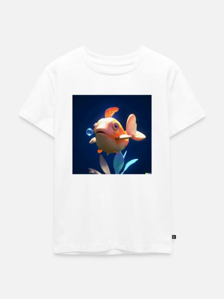 Ugly Fish - Kinder Premium Bio T-Shirt - Weiß