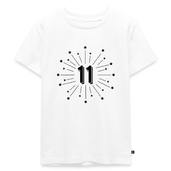11. Stern Geburtstag - 11 Jahre Geschenk - Kinder Premium Bio T-Shirt - Weiß - Vorne - Hailey (125cm)