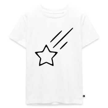 Shooting star - Kids Premium Organic T-Shirt - white - Front - Hailey (125cm)