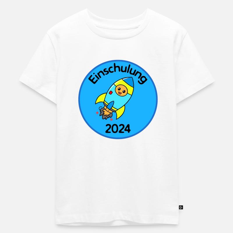 Einschulung 2024 - Kinder Premium Bio T-Shirt - Weiß