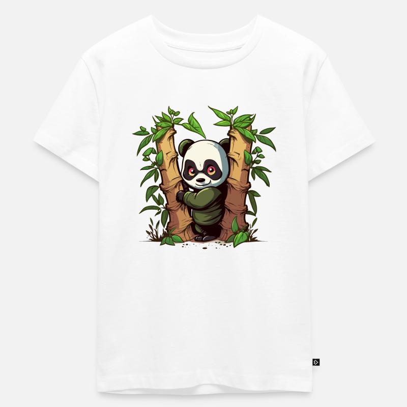 Hide & Seek Ninja - Kinder Premium Bio T-Shirt - Weiß