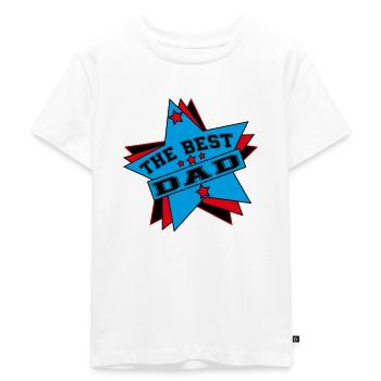 THE BEST DAD - Kids Premium Organic T-Shirt - white - Front - Hailey (125cm)