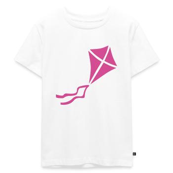 Lolass Drachen pink - Kinder Premium Bio T-Shirt - Weiß - Vorne - Hailey (125cm)