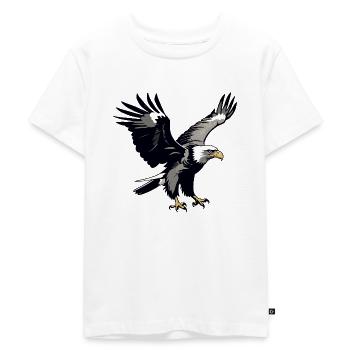Adler - Cute Bird Sticker - Kinder Premium Bio T-Shirt - Weiß - Vorne - Hailey (125cm)