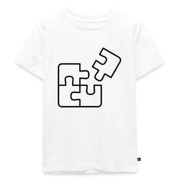 Puzzle - T-shirt Premium bio Enfant - blanc - Devant - Hailey (125cm)