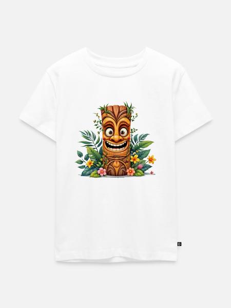 Tiki - Kinder Premium Bio T-Shirt - Weiß