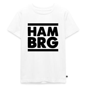 hamburg - Kinder Premium Bio T-Shirt - Weiß - Vorne - Hailey (125cm)