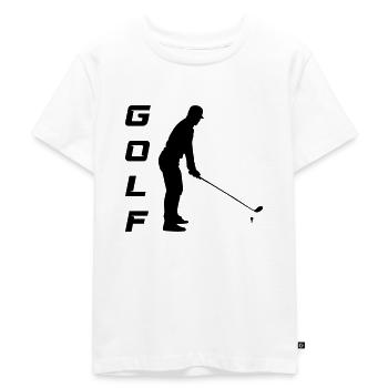golfer - Kinder Premium Bio T-Shirt - Weiß - Vorne - Hailey (125cm)