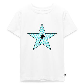 Hobby Horse Sterne im Stern - Kinder Premium Bio T-Shirt - Weiß - Vorne - Hailey (125cm)