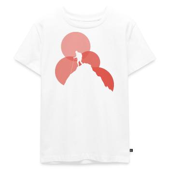Kletterwand Berg Alpen - Kinder Premium Bio T-Shirt - Weiß - Vorne - Hailey (125cm)